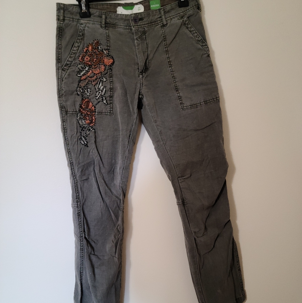 army green capris
